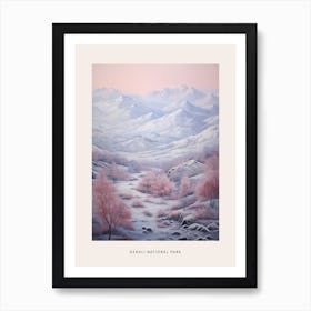 Dreamy Winter National Park Poster  Denali National Park United States 1 Art Print