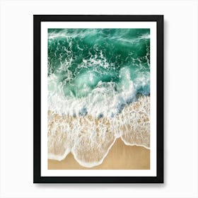 Ocean Waves Canvas Print Art Print