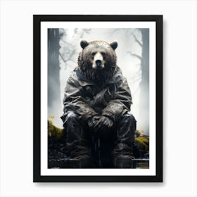 Echoes Of The Wild Bear Portrait Poster