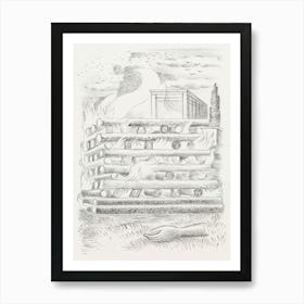 Design For Urne Buriall–Funeral Pyre (1932), Paul Nash Art Print