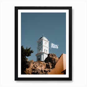 Belltower Of Poros Greece Art Print