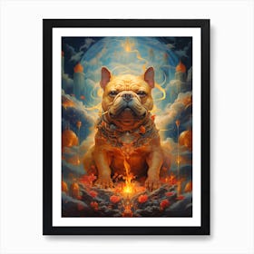 Dog Of Fire Art Print