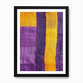 Purple And Yellow Art Print