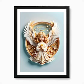 Angel In A Frame Art Print