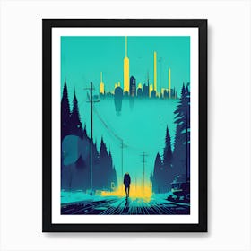 City At Night Art Print