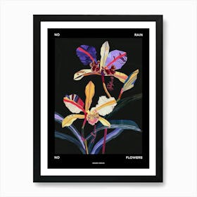 No Rain No Flowers Poster Monkey Orchid 3 Art Print