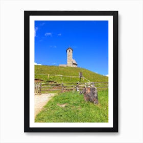 Church On A Hill Art Print