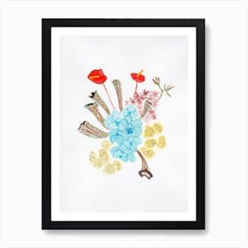 Modern Flowers Art Print