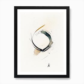 Unalome Symbol Minimal Watercolour Art Print