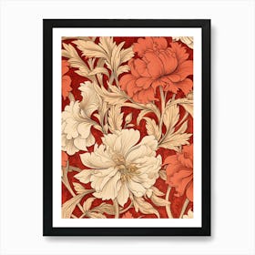 Wallpaper Floral Pattern 4 Art Print