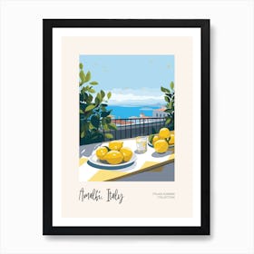 Amalfi, Italy Lemons 9 Italian Summer Collection Art Print