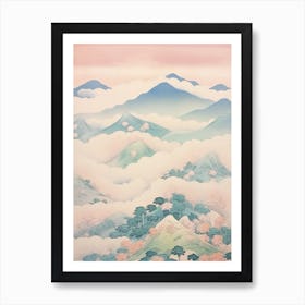 Mount Yatsugatake In Nagano Yamanashi, Japanese Landscape 3 Art Print