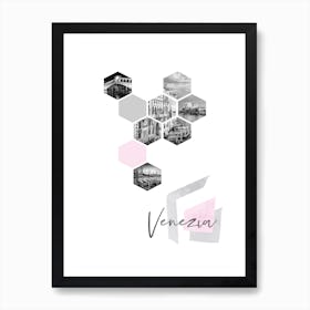 Urban Design Venezia Pink Art Print