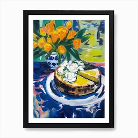 Key Lime Cheesecake Painting 2 Art Print