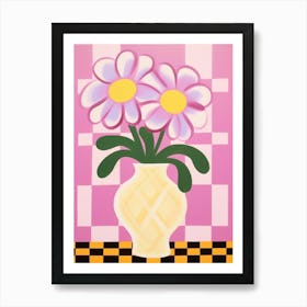 Pansies Flower Vase 6 Art Print