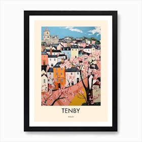 Tenby (Wales) Painting 3 Travel Poster Art Print