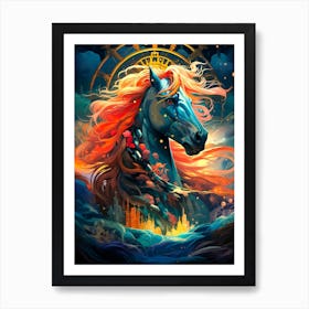 Mermaid Horse Art Print