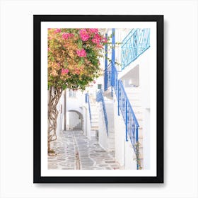 Greek Island Alley Art Print