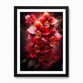 Orchids In The Wind Art Print