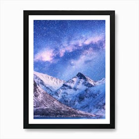 Night Sky In Norway Art Print