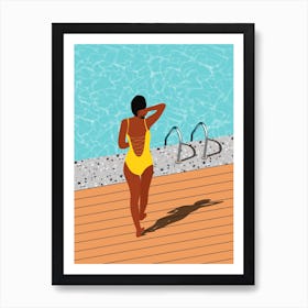 Pool Side Art Print