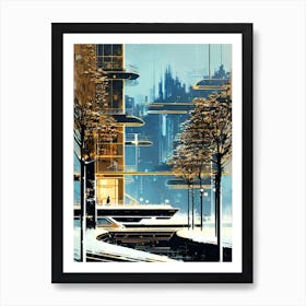 Futuristic City 23 Art Print