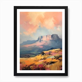 Table Mountain South Africa 3 Mountain Painting Art Print