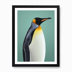 Emperor Penguin Isabela Island Minimalist Illustration 1 Art Print