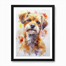 Maltese Watercolor Painting 1 Art Print