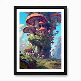 Mushroom Fantasy 5 Art Print