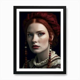 Red Haired Woman Art Print