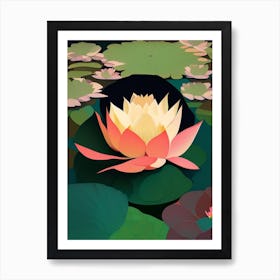 Giant Lotus Fauvism Matisse 2 Art Print