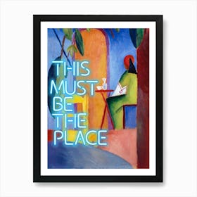 This must be the place vintage altered art trendy wall decor Art Print