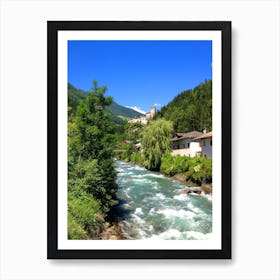 River in the Alps Art Print