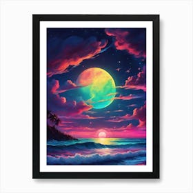 Full Moon In The Sky Art Print