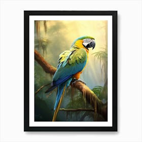 Jewels of the Jungle: Macaw Wall Art Art Print