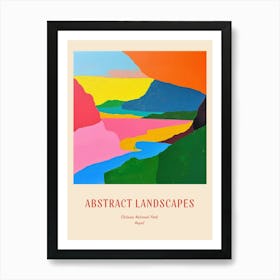 Colourful Abstract Chitwan National Park Nepal 1 Poster Art Print