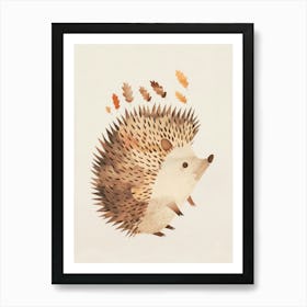 Charming Nursery Kids Animals Hedgehog 3 Art Print