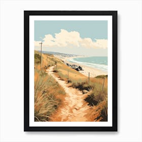 The South West Coast Path England 3 Hiking Trail Landscape Art Print