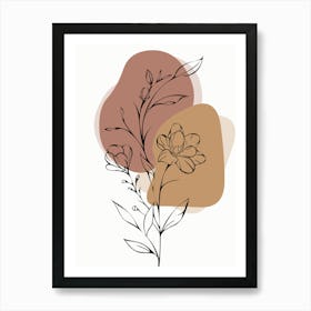 Abstract Floral Painting, digital wall art, digital download wall art, digital printable wall art, modern wall art, abstract wall art, wall art for print, minimalist wall art, digital wall art. Art Print