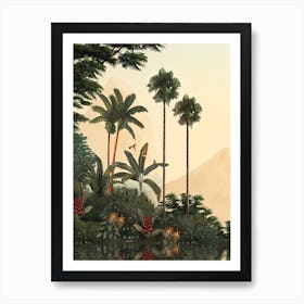 Tropical Gardens 1 Art Print