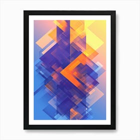 Abstract Geometric Pattern 3 Art Print