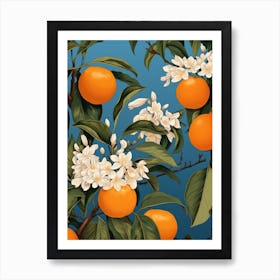 Orange Blossoms On A Tree Art Print