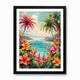 Tropical Paradise art print 1 Art Print