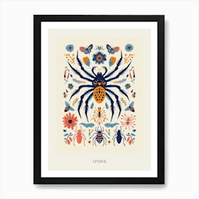 Colourful Insect Illustration Spider 13 Poster Art Print