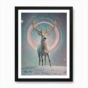 Space Deer Art Print