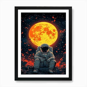 Astronaut In Space 6 Art Print