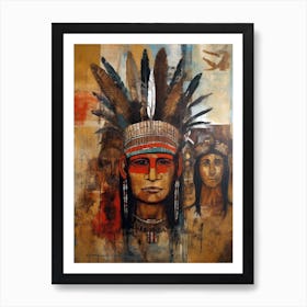 Sacred Rhythms: Echoes of Native American Soul Art Print