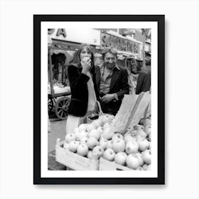 Jane Birkin Et Serge Gainsbourg Art Print