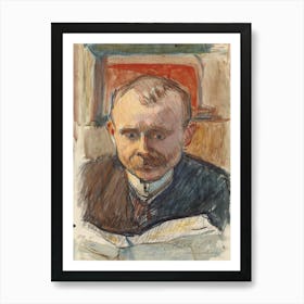 Portrait Of Edvard Richter, 1908 By Magnus Enckell Art Print
